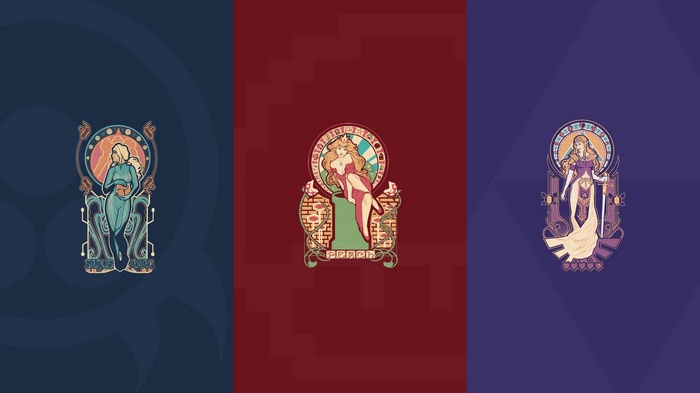 The Legend of Zelda, Metroid, and Princess Peach collage