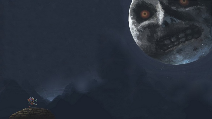 The Legend of Zelda: Majora's Mask Skull Kid and Moon