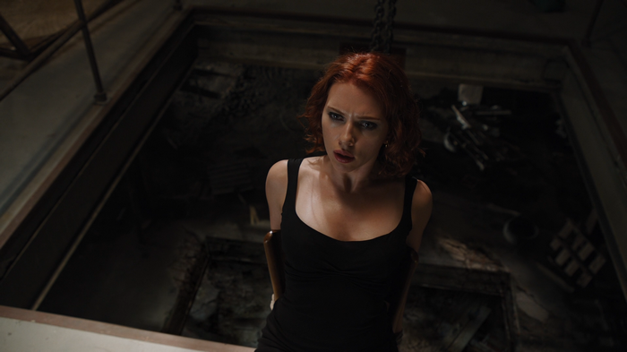 Scarlett Johansson as Black Widow in The Avengers