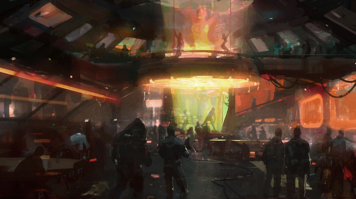 Mass Effect 2 Omega concept art