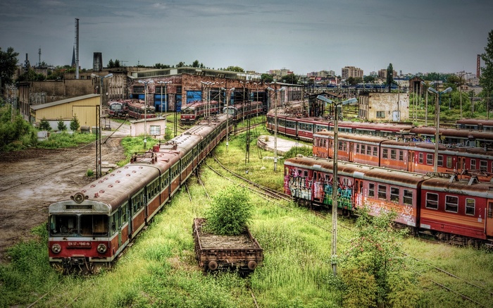 Poland Abandoned Train Station Apocalyptic Train