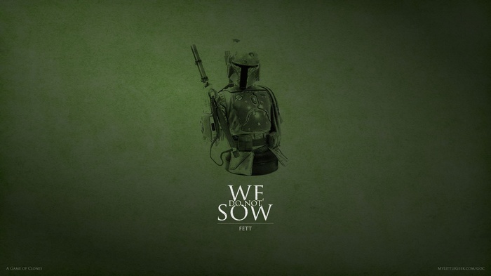 Boba Fett crossover with Game of Thrones House Greyjoy