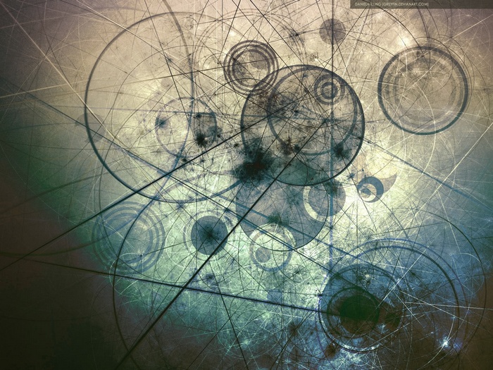 Doctor Who Abstract Geometric Circles