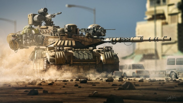 Call of Duty Tank in Desert Combat
