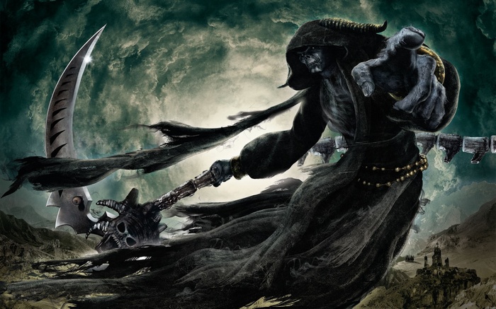 The Grim Reaper with a Scythe