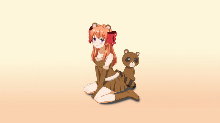 Sakura Chiyo and Tanuki from Gekkan Shoujo Nozaki-kun