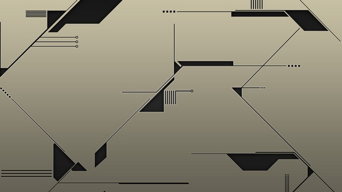 Abstract geometric digital art with minimalist design