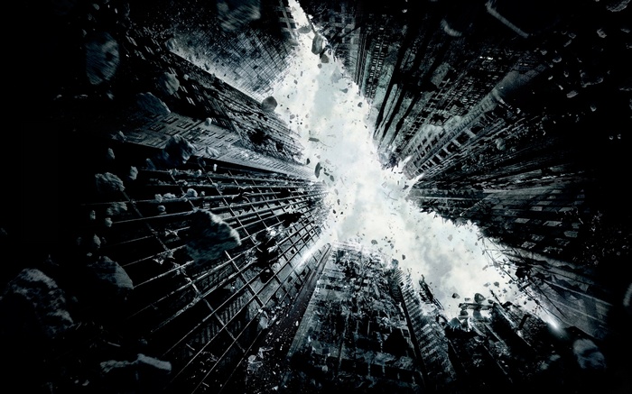 The Dark Knight Rises city destruction