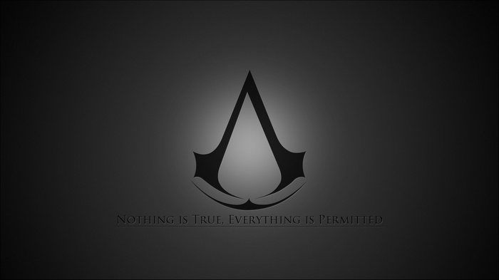 Assassin's Creed logo with motto
