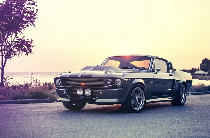 Gray 1967 Shelby GT500 Eleanor Mustang