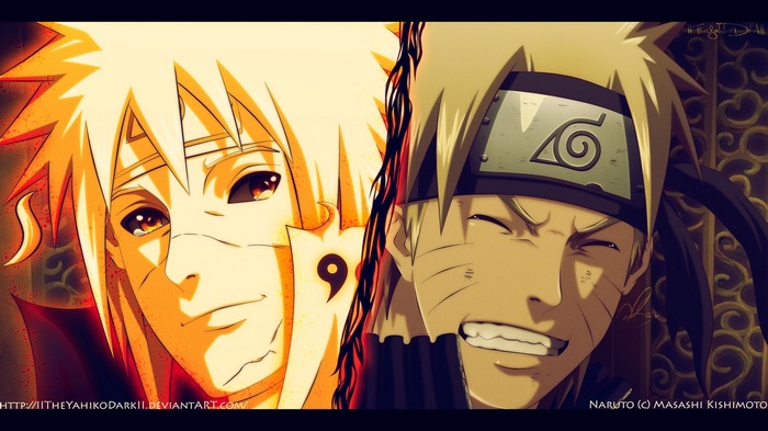 Naruto and Minato Namikaze