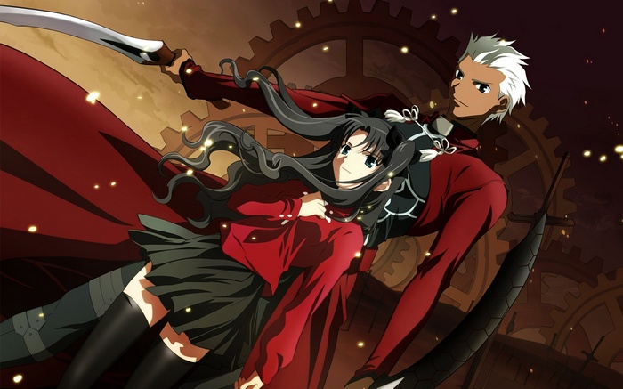Archer and Rin Tohsaka from Fate/Stay Night
