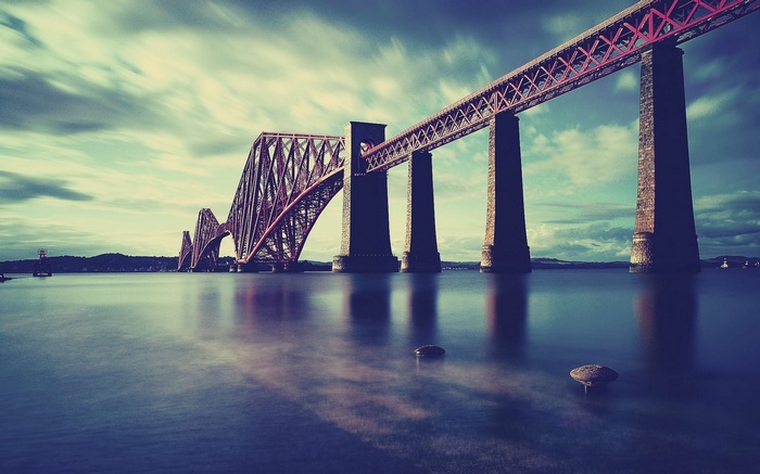 The Forth Bridge in Scotland