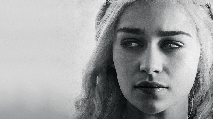 Emilia Clarke as Daenerys Targaryen in Game of Thrones