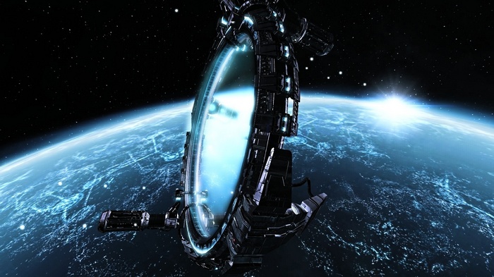 X3: Terran Conflict Stargate over Earth