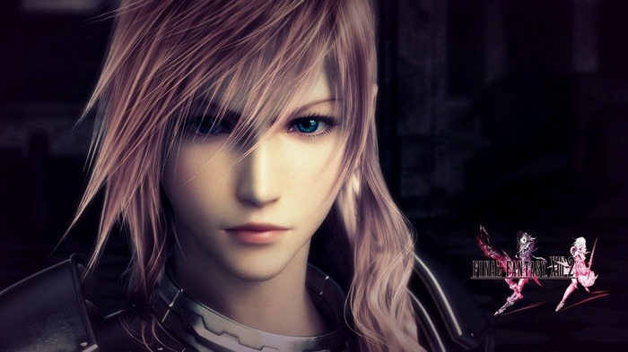 Lightning and Final Fantasy XIII 2 logo