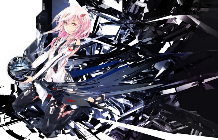 Yuzuriha Inori from Guilty Crown holding a sphere