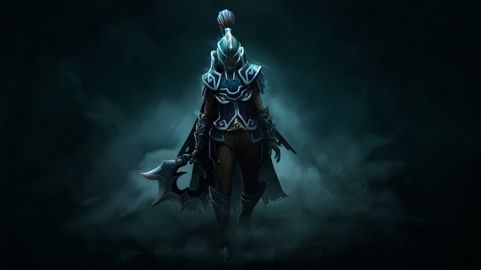 Dota 2 Phantom Assassin in Armor with Axe