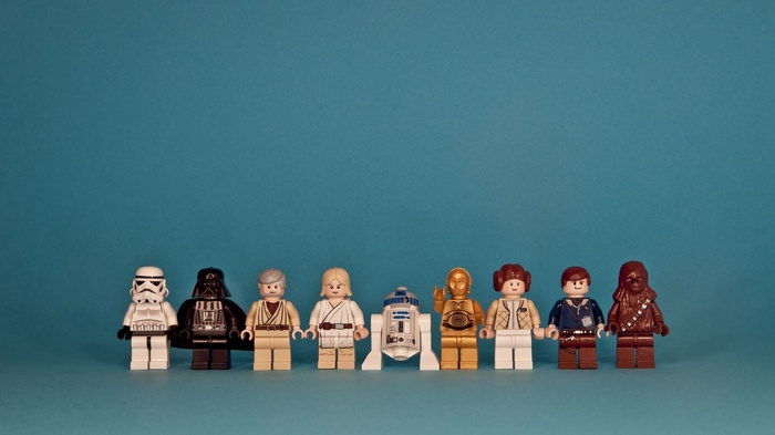 Star Wars LEGO minifigures lineup