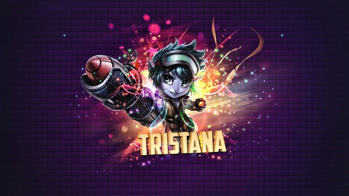 Tristana from League of Legends with a cannon