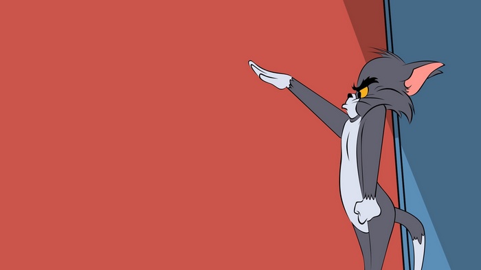 Tom from Tom and Jerry in a salute pose