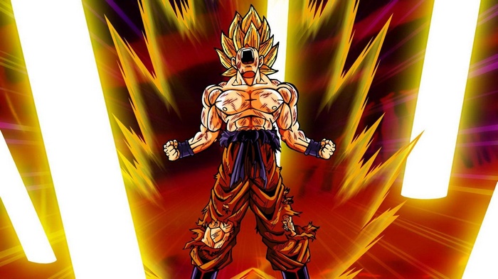 Son Goku in Super Saiyan form