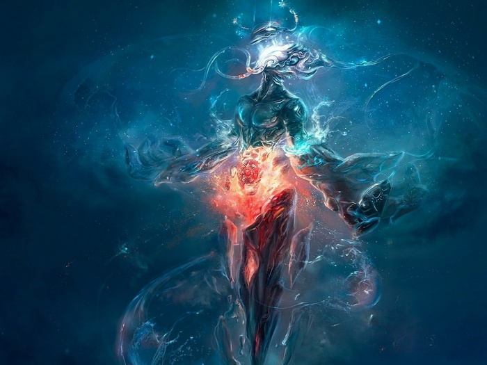 Cosmic Being with Fiery Core