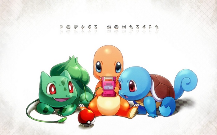 Pokemon First Generation Bulbasaur Charmander Squirtle