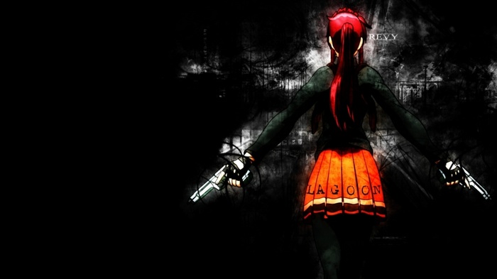 Revy from Black Lagoon holding two guns