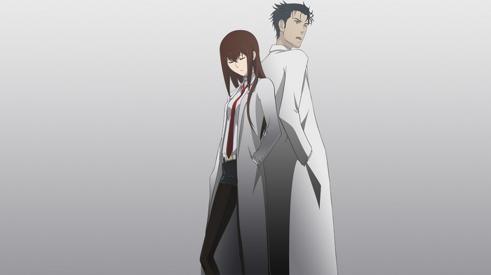 Okabe Rintarou and Makise Kurisu from Steins;Gate