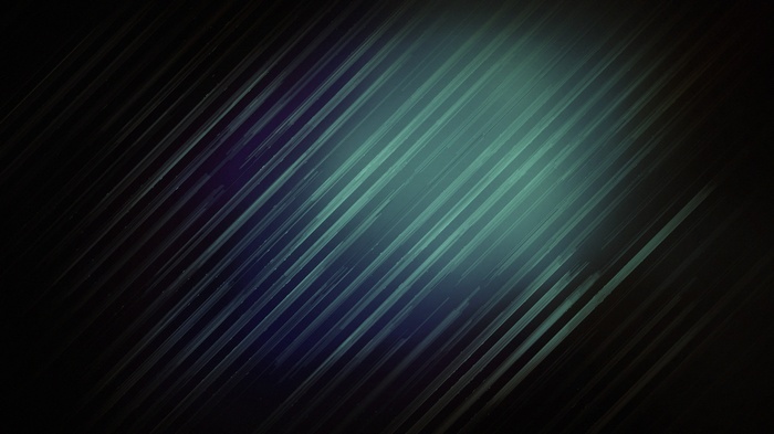 Diagonal green and blue stripes on a dark background