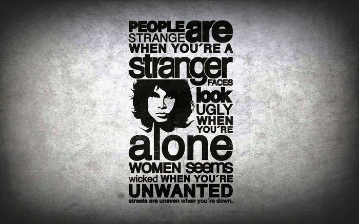 Jim Morrison Typography Quote