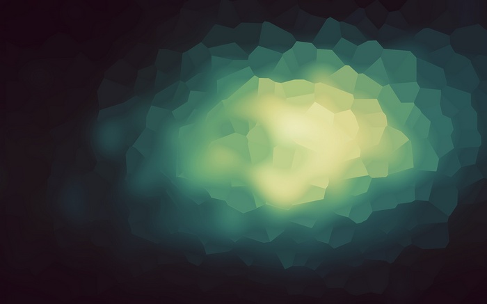 Abstract Voronoi diagram with blurred light