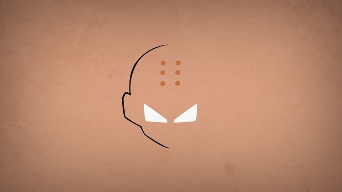 Minimalist Krillin from Dragon Ball Z