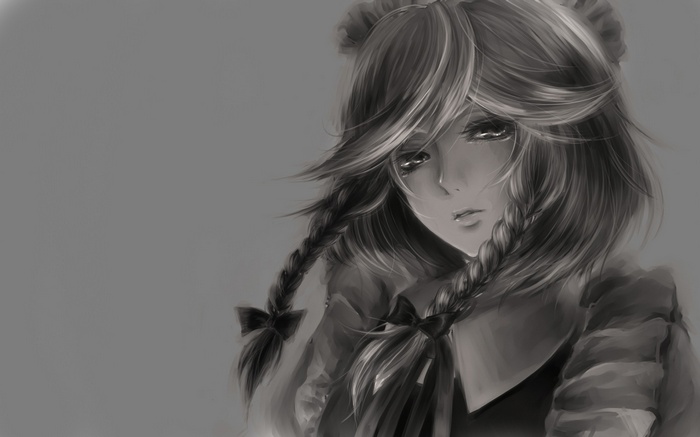 Izayoi Sakuya from Touhou with braids
