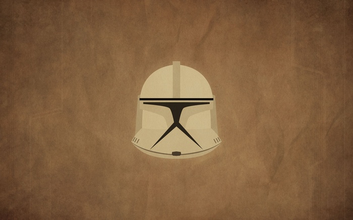 Minimalist Clone Trooper Helmet from Star Wars