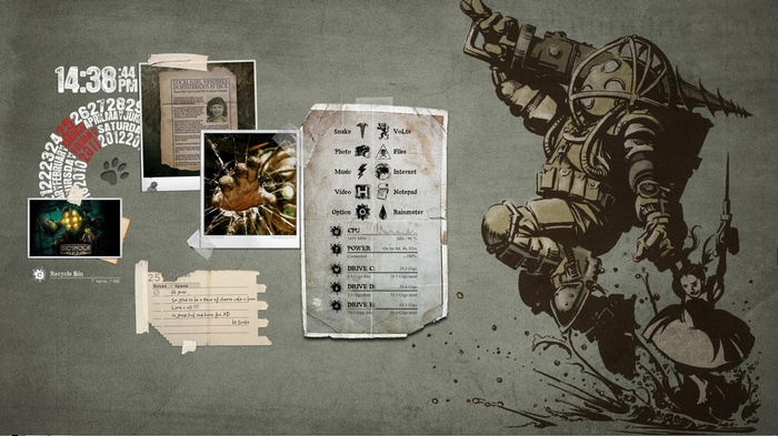 BioShock Big Daddy and Little Sister Desktop