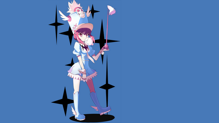 Jakuzure Nonon from Kill la Kill with a baton