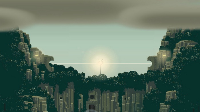 Superbrothers: Sword and Sworcery EP pixel art landscape