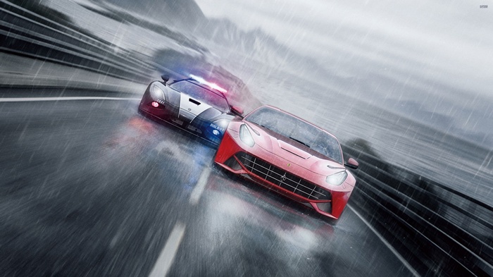 Koenigsegg Agera video games Ferrari F12berlinetta road Need for Speed Rivals rain Need for Speed