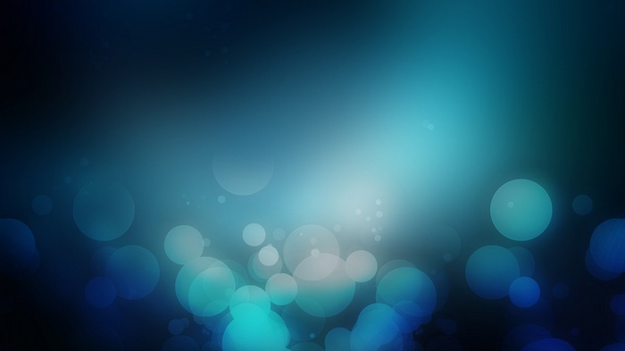 Blue bokeh digital art with light effects