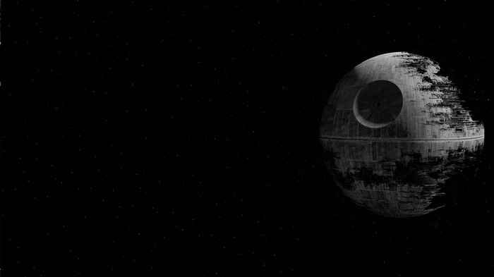 The Death Star in space