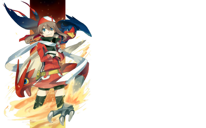 May with Blaziken and Swellow from Pokémon