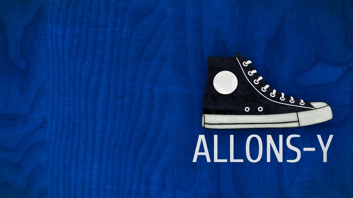 Doctor Who Allons-y Converse Shoe
