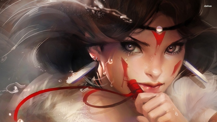 Princess Mononoke by Sakimichan