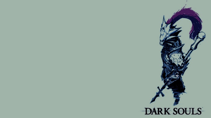 Dark Souls video game art with knight