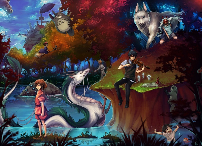 Castle in the Sky Studio Ghibli My Neighbor Totoro Arrietty Spirited Away Howls Moving Castle Kikis Delivery Service Nausicaa of the Valley of the Wind Princess Mononoke ponyo Totoro