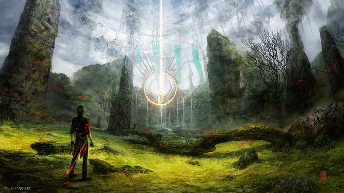 Valentina Remenar's fantasy art with magic circle