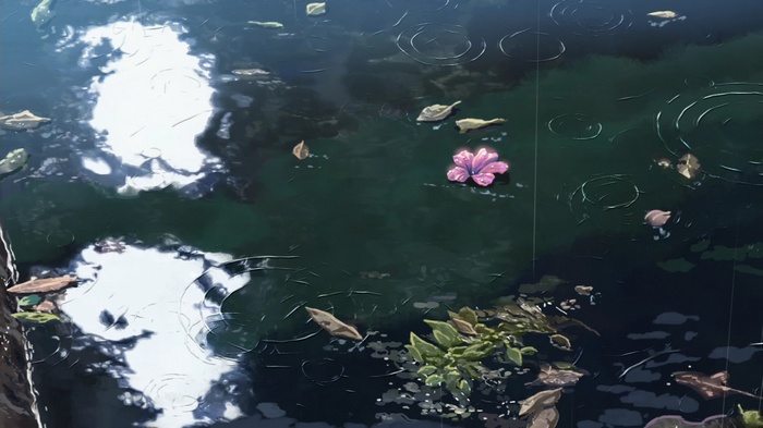The Garden of Words: Water and Flowers