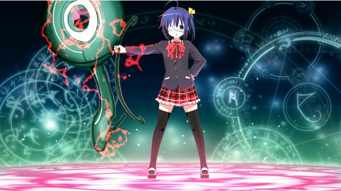 Takanashi Rikka from Chuunibyou demo Koi ga Shitai! with magical effects
